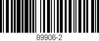 Código de barras (EAN, GTIN, SKU, ISBN): '89906-2'