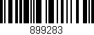 Código de barras (EAN, GTIN, SKU, ISBN): '899283'