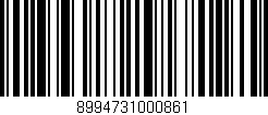 Código de barras (EAN, GTIN, SKU, ISBN): '8994731000861'