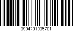 Código de barras (EAN, GTIN, SKU, ISBN): '8994731005781'
