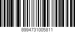 Código de barras (EAN, GTIN, SKU, ISBN): '8994731005811'