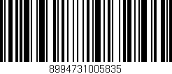 Código de barras (EAN, GTIN, SKU, ISBN): '8994731005835'