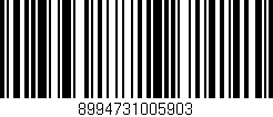 Código de barras (EAN, GTIN, SKU, ISBN): '8994731005903'