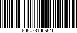 Código de barras (EAN, GTIN, SKU, ISBN): '8994731005910'