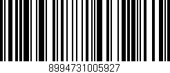 Código de barras (EAN, GTIN, SKU, ISBN): '8994731005927'