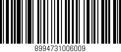 Código de barras (EAN, GTIN, SKU, ISBN): '8994731006009'