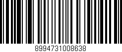Código de barras (EAN, GTIN, SKU, ISBN): '8994731008638'