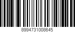Código de barras (EAN, GTIN, SKU, ISBN): '8994731008645'