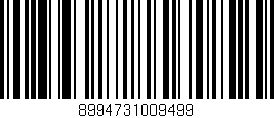 Código de barras (EAN, GTIN, SKU, ISBN): '8994731009499'
