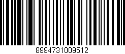 Código de barras (EAN, GTIN, SKU, ISBN): '8994731009512'