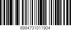 Código de barras (EAN, GTIN, SKU, ISBN): '8994731011904'