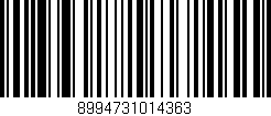 Código de barras (EAN, GTIN, SKU, ISBN): '8994731014363'