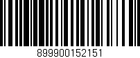 Código de barras (EAN, GTIN, SKU, ISBN): '899900152151'