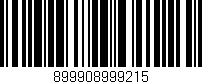 Código de barras (EAN, GTIN, SKU, ISBN): '899908999215'