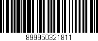 Código de barras (EAN, GTIN, SKU, ISBN): '899950321811'