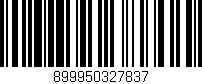 Código de barras (EAN, GTIN, SKU, ISBN): '899950327837'
