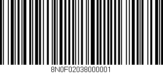 Código de barras (EAN, GTIN, SKU, ISBN): '8N0F02038000001'