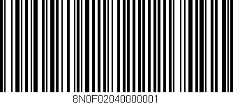 Código de barras (EAN, GTIN, SKU, ISBN): '8N0F02040000001'