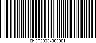 Código de barras (EAN, GTIN, SKU, ISBN): '8N0F28334000001'