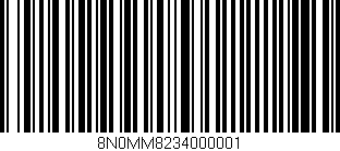 Código de barras (EAN, GTIN, SKU, ISBN): '8N0MM8234000001'