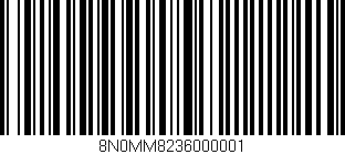 Código de barras (EAN, GTIN, SKU, ISBN): '8N0MM8236000001'
