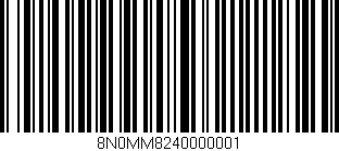 Código de barras (EAN, GTIN, SKU, ISBN): '8N0MM8240000001'