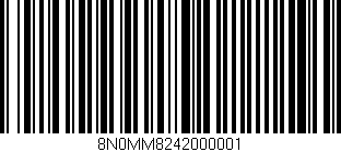 Código de barras (EAN, GTIN, SKU, ISBN): '8N0MM8242000001'
