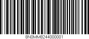 Código de barras (EAN, GTIN, SKU, ISBN): '8N0MM8244000001'