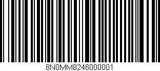 Código de barras (EAN, GTIN, SKU, ISBN): '8N0MM8246000001'