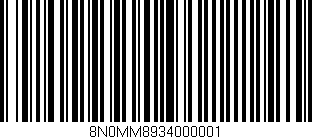 Código de barras (EAN, GTIN, SKU, ISBN): '8N0MM8934000001'