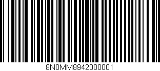 Código de barras (EAN, GTIN, SKU, ISBN): '8N0MM8942000001'