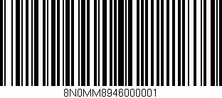 Código de barras (EAN, GTIN, SKU, ISBN): '8N0MM8946000001'