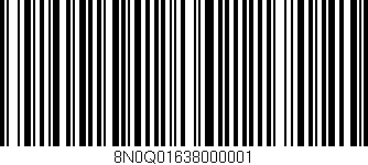 Código de barras (EAN, GTIN, SKU, ISBN): '8N0Q01638000001'