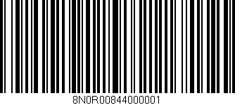 Código de barras (EAN, GTIN, SKU, ISBN): '8N0R00844000001'