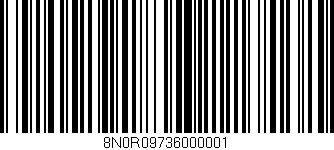 Código de barras (EAN, GTIN, SKU, ISBN): '8N0R09736000001'