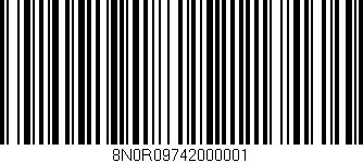 Código de barras (EAN, GTIN, SKU, ISBN): '8N0R09742000001'