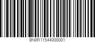 Código de barras (EAN, GTIN, SKU, ISBN): '8N0R11544000001'