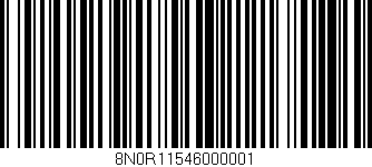 Código de barras (EAN, GTIN, SKU, ISBN): '8N0R11546000001'