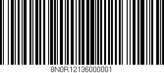 Código de barras (EAN, GTIN, SKU, ISBN): '8N0R12136000001'