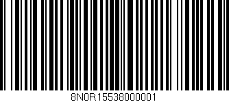 Código de barras (EAN, GTIN, SKU, ISBN): '8N0R15538000001'