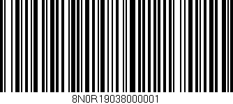 Código de barras (EAN, GTIN, SKU, ISBN): '8N0R19038000001'