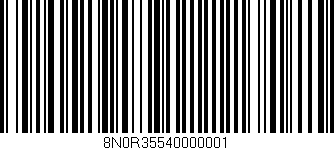 Código de barras (EAN, GTIN, SKU, ISBN): '8N0R35540000001'