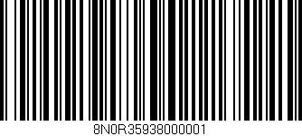 Código de barras (EAN, GTIN, SKU, ISBN): '8N0R35938000001'