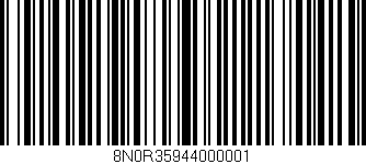 Código de barras (EAN, GTIN, SKU, ISBN): '8N0R35944000001'