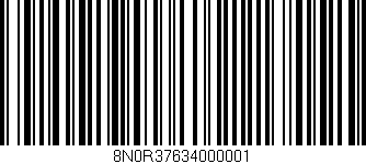 Código de barras (EAN, GTIN, SKU, ISBN): '8N0R37634000001'