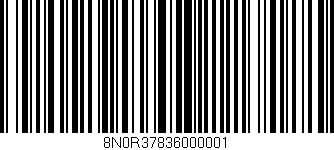 Código de barras (EAN, GTIN, SKU, ISBN): '8N0R37836000001'