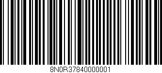 Código de barras (EAN, GTIN, SKU, ISBN): '8N0R37840000001'