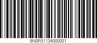 Código de barras (EAN, GTIN, SKU, ISBN): '8N0R51134000001'