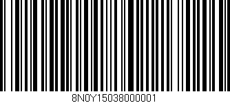 Código de barras (EAN, GTIN, SKU, ISBN): '8N0Y15038000001'