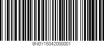 Código de barras (EAN, GTIN, SKU, ISBN): '8N0Y15042000001'
